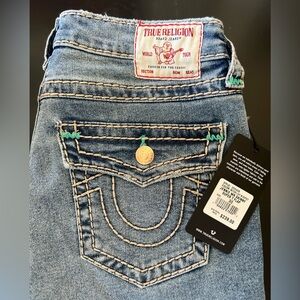 True Religion JENNIE MIDRISE SKINNY SUPER T FLAP JEAN